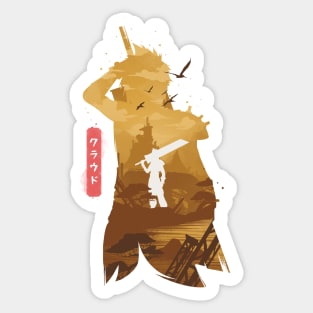 Cloud Ex Soldier Sticker